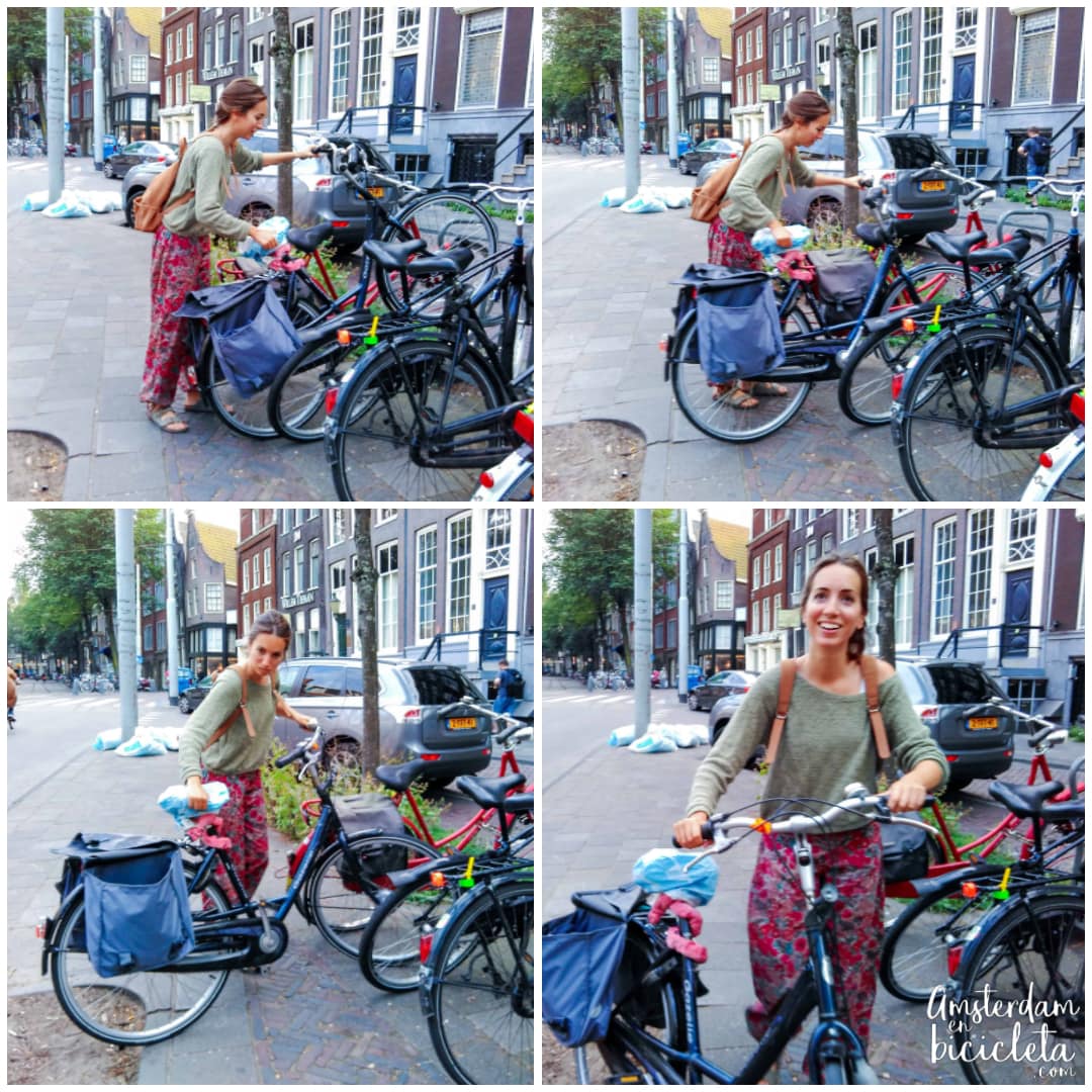 Ana de Amsterdam en Bicicleta